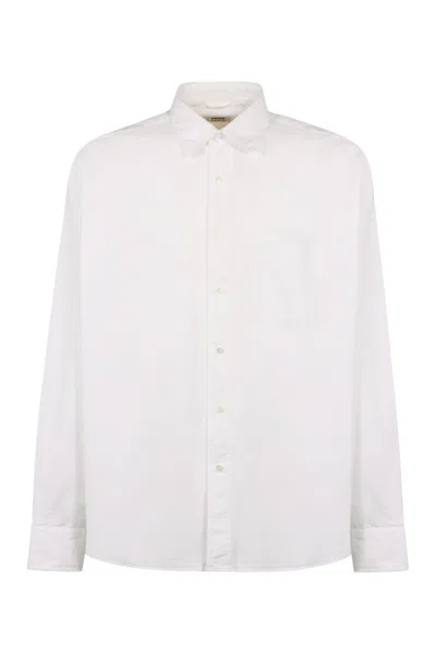 Aspesi Buttoned Sleeved Shirt In White