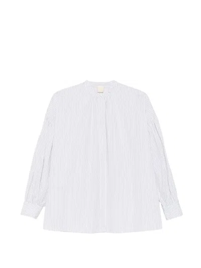 Aspesi Buttoned Striped Shirt In White