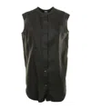 Aspesi Buttoned-up Sleeveless Top In Black