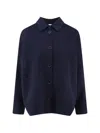 Aspesi Button-fastening Long-sleeve Jacket In Blue