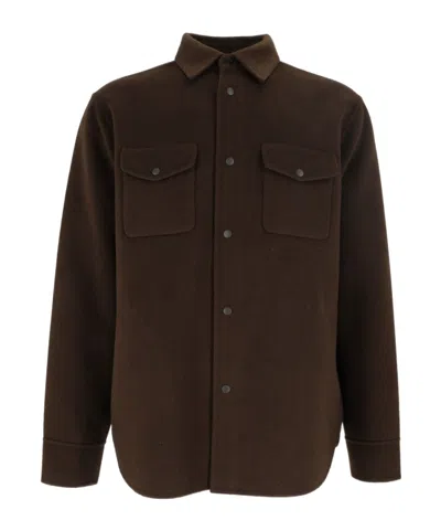 ASPESI BUTTON-FRONT SHIRT JACKET