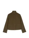 Aspesi Button-strap Jacket In Green
