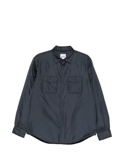 Aspesi Button-up Pocket-detail Shirt In Blue
