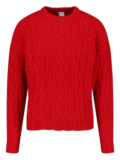 ASPESI CABLE-KNIT CREW-NECK SWEATER