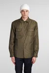 Aspesi Camicia 13 Piu Casual Jacket In Military Green