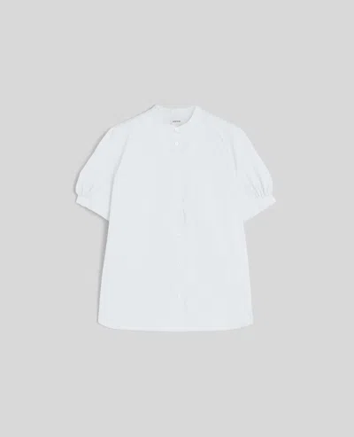 Aspesi Camicia A Maniche Corte In Popeline - Bianco