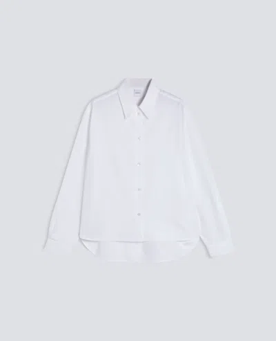 Aspesi Camicia Boxy In Popeline Di Cotone - Bianco