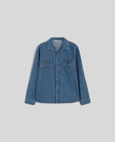 Aspesi Camicia Capa In Denim Leggero - Denim Medio