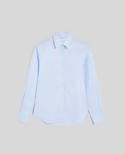 Aspesi Camicia Classica In Popeline Di Cotone - Azzurro