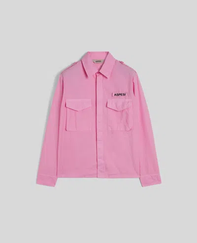 Aspesi Camicia Field Shirt In Tela Di Cotone - Rosa