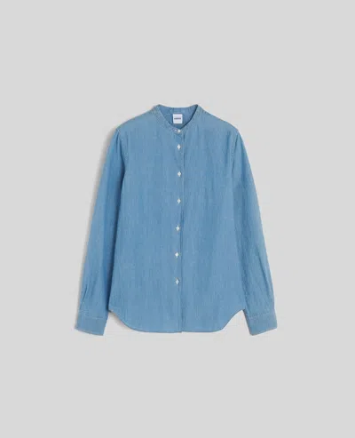 Aspesi Camicia In Chambray Di Cotone Giapponese - Denim Chiaro