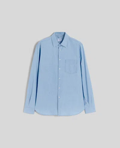 Aspesi Camicia In Chambray Giapponese In Blue