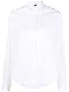 Aspesi Pointed Collar Long-sleeved Shirt In White