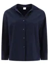 Aspesi Camicia In Cotone Con Collo Francese Shirts Blue In Blue