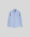 ASPESI CAMICIA IN COTONE OXFORD CON COLLO BUTTON-DOWN - AZZURRO