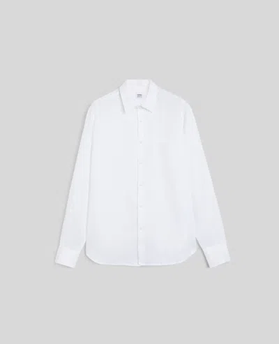 Aspesi Camicia In Lino Con Taschino - Bianco