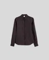 Aspesi Camicia In Lino Tinto In Capo - Marrone In Marrone
