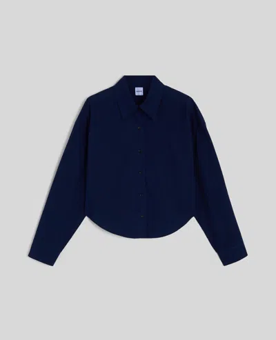Aspesi Camicia In Popeline Di Cotone - Blu