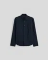 ASPESI CAMICIA IN POPELINE DI COTONE E NYLON COMFORT - NAVY