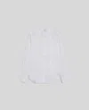 Aspesi Camicia In Popeline Di Cotone Con Collo Alla Coreana - Bianco In Bianco