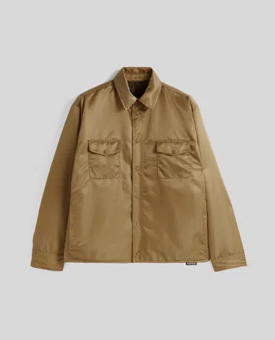 Aspesi Camicia In Raso Bomber Di Poliammide Idrorepellente - Nocciola