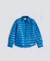 Aspesi Zip Quilted Jacket In Blue