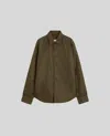 Aspesi Long-sleeved Jacket And Shirt In Militare