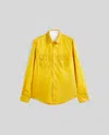 Aspesi Camicia Reversibile In Nylon Riciclato Idrorepellente - Senape In Senape