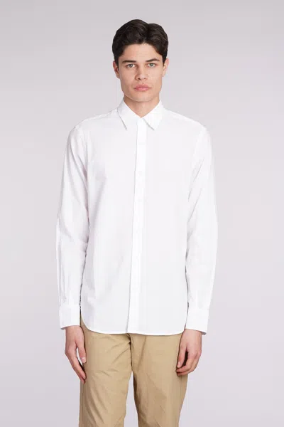 Aspesi Camicia Ridotta Ii Shirt In White Cotton In Bianco / White