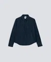 Aspesi Camicia Sfoderata In Tessuto Tecnico - Blu Nero In Blu Nero