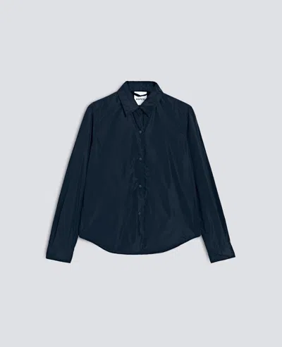 Aspesi Camicia Sfoderata In Tessuto Tecnico - Blu Nero