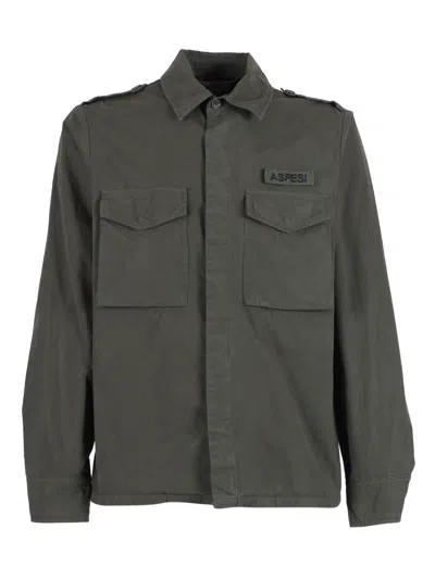 Aspesi Camicia Uomo In Green