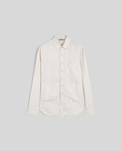 Aspesi Camicia Utility In Gabardina Di Canapa Naturale - Naturale