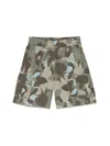 Aspesi Camouflage-print Multi-pocket Shorts In Multicolour