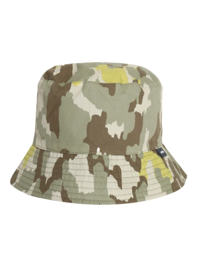 Aspesi Camouflage Bucket Hat In Green
