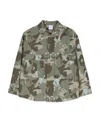 Aspesi Camouflage-print Cotton Shirt In Gray