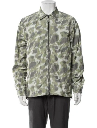 Pre-owned Aspesi Camouflage Print Jacket In Green
