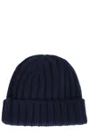 Aspesi Virgin Wool Beanie In Blue