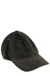Aspesi Corduroy Eyelet Cap In Green
