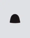 Aspesi Navy Wool Cashmere Cap In Blue
