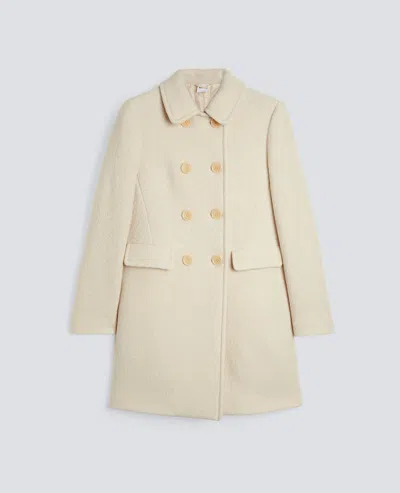 Aspesi Cappotto Doppiopetto In Lana Cotta - Naturale In Neutral