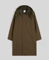Aspesi Cappotto Hibiki In Tela Di Misto Cotone - Militare In Green