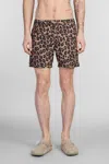 Aspesi Bermuda In Popeline Con Stampa Leopardo - Maculato In Animalier