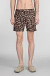Aspesi Bermuda In Popeline Con Stampa Leopardo - Maculato In Multicolor