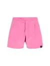 Aspesi Nylon Caprese Ii Swim Trunks In Pink