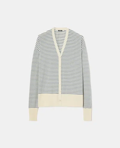 Aspesi Cardigan A Righe Con Scollo A V - Multicolor