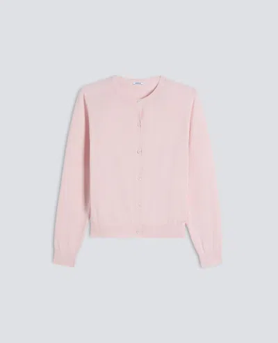 Aspesi Cardigan Girocollo In Cotone - Rosa In Pink