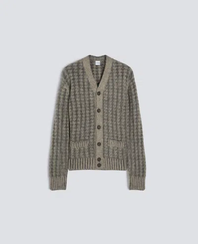 Aspesi Cardigan In Lana Shetland - Gris In Multi