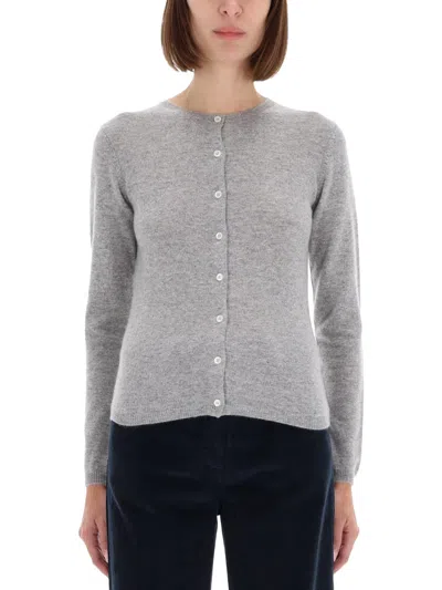 Aspesi Cashmere Cardigan In Gray