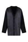 Aspesi Cardigan With Padded Front Panel